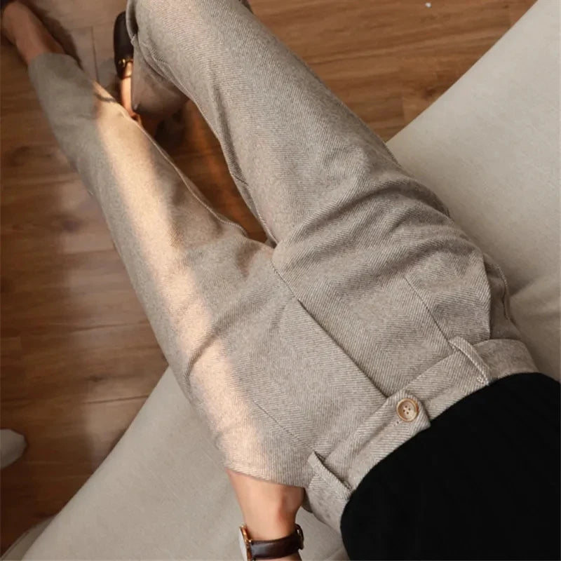 Pantalón Tipo Harem de Lana para Mujer – Elegancia y Comodidad