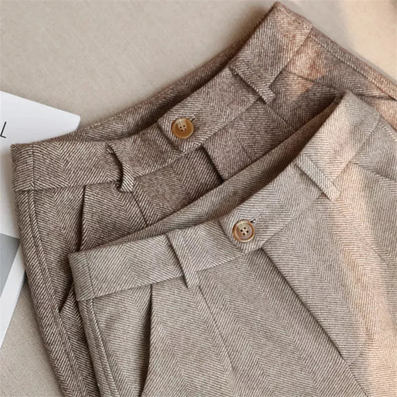 Pantalón Tipo Harem de Lana para Mujer – Elegancia y Comodidad